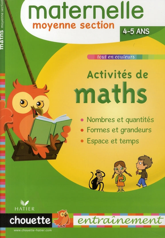 Chouette : activités de maths ; moyenne section maternelle