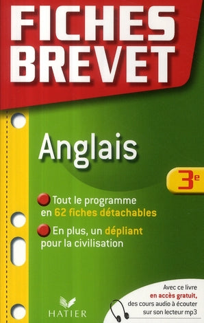 Fiches brevet : anglais ; 3ème