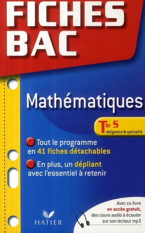 Fiches bac Tome 6 : mathématiques ; terminale S
