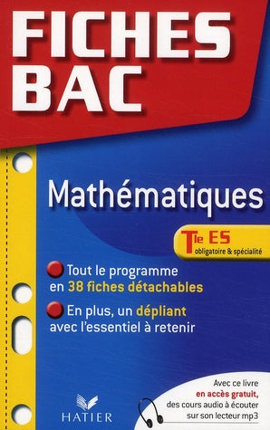 PREPABAC EXAMENS Tome 7 : fiches bac ; maths ; terminale ES