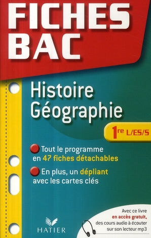 PREPABAC EXAMENS Tome 16 : fiches bac ; histoire/géographie ; 1ères L, ES, S