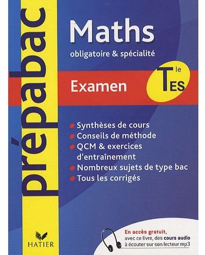 PREPABAC EXAMENS : mathématiques ; terminale ES enseignement obligatoire + option