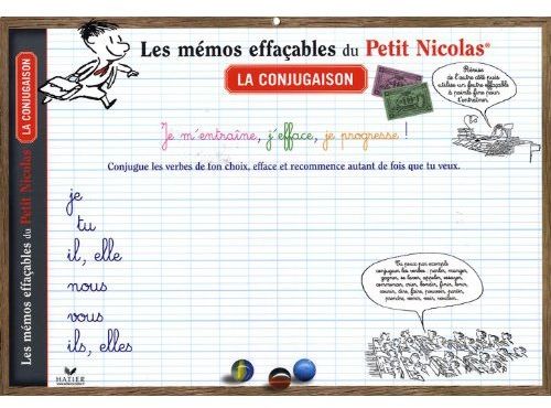Le Petit Nicolas ; sous-main conjugaison