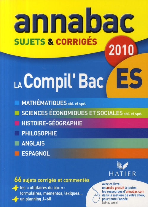 Annabac : la compil' BAC ES (édition 2010)