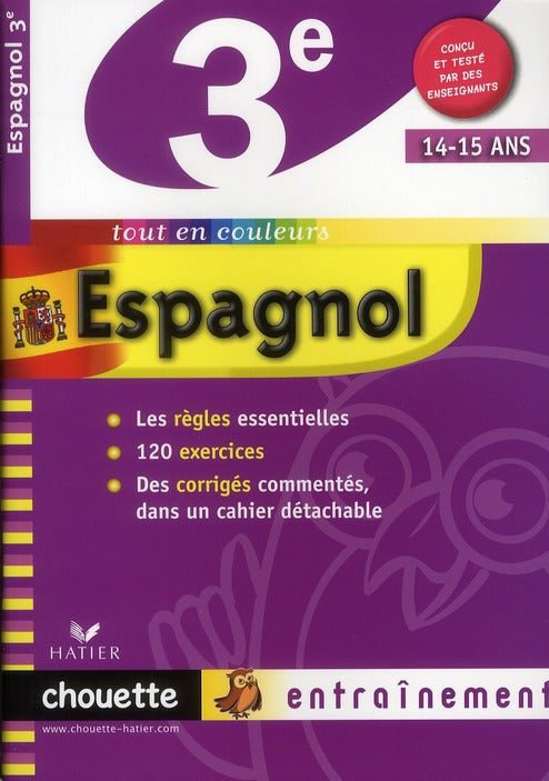 Chouette entraînement : espagnol ; 3ème ; niveau A2/B1