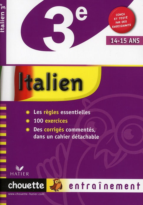 Chouette entraînement : italien ; 3ème ; niveau A1/A2 (édition 2010)