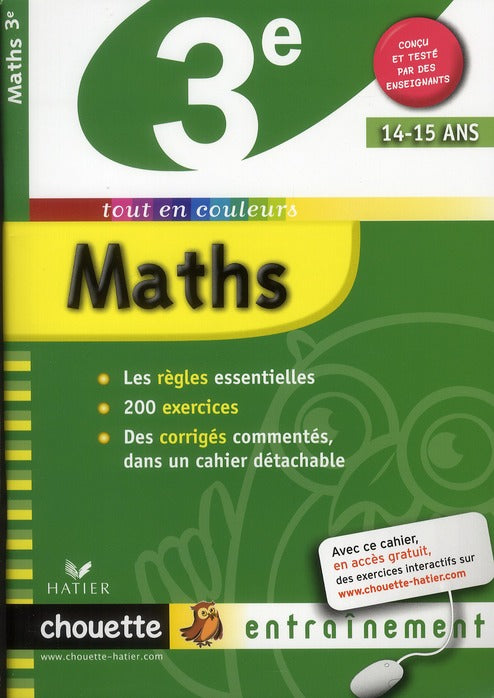 Chouette entraînement : maths ; 3ème (édition 2010)