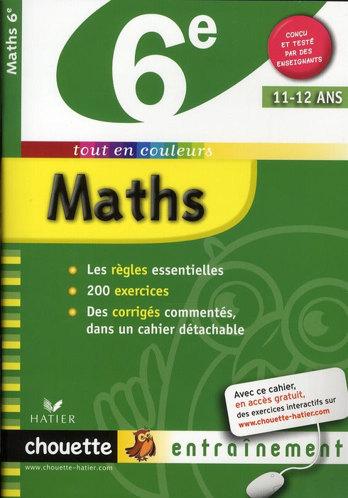 Chouette entraînement : maths ; 6ème (édition 2010)