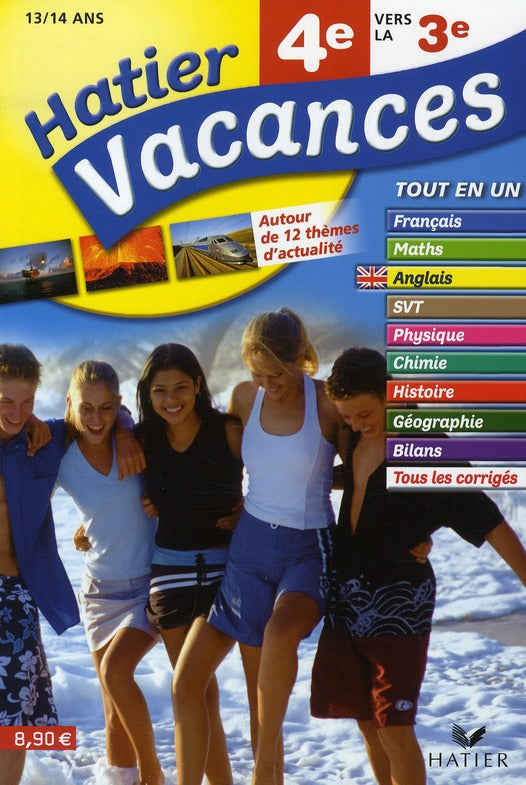 Hatier vacances : de la 4ème vers la 3ème ; 13/14 ans