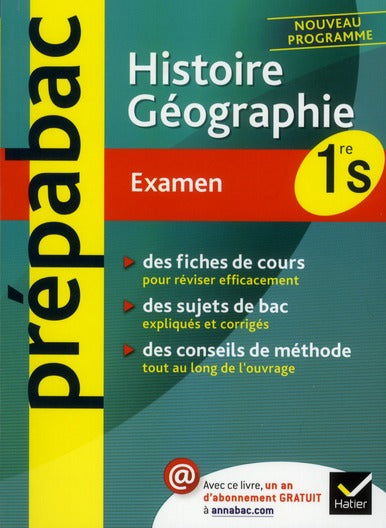 PREPABAC EXAMENS : histoire-géographie ; 1ère S