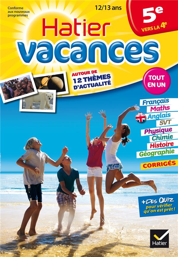 Hatier vacances : 5e vers la 4e