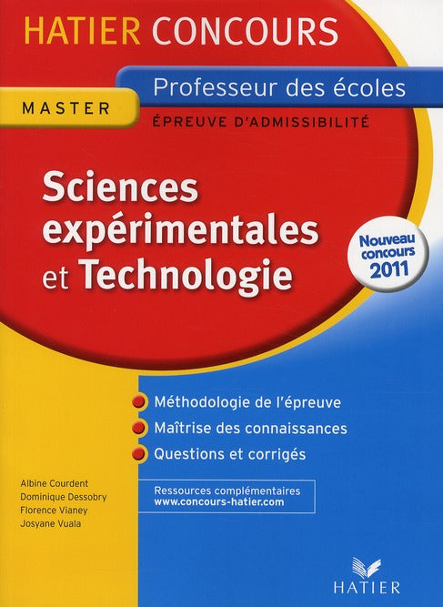 Sciences expérimentales et technologie ; concours CRPE (édition 2011)