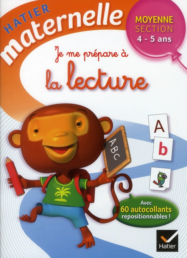 Hatier maternelle : je me prépare à la lecture ; moyenne section ; 4/5 ans