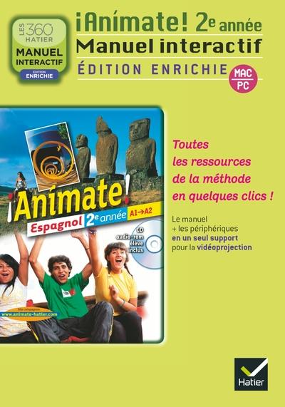 Animate espagnol 2e annee ed. 2012 - manuel interactif enrichi version enseignant