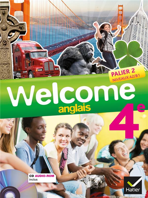 Welcome : anglais ; 4ème ; manuel de l'élève
