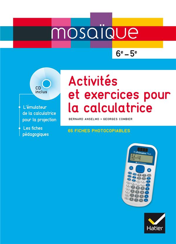 Mosaique fiches d'activites photocopiables pour la calculatrice texas instrument college + cdrom