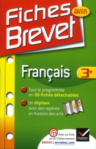 Fiches brevet : français ; 3ème