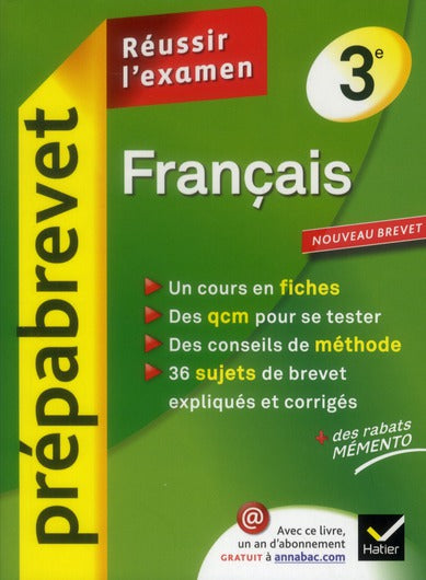 PREPABREVET EXAMENS : français ; 3ème