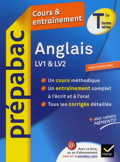 Prépabac cours & entraînement : anglais ; terminale