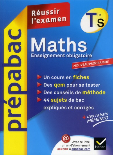PREPABAC EXAMENS : mathématiques ; terminale S ; enseignement spécifique