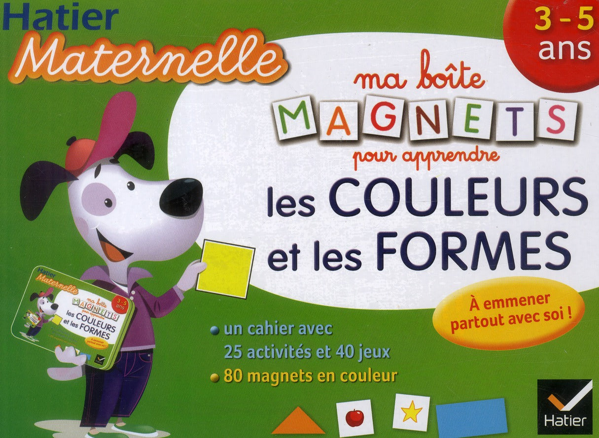 Hatier maternelle : ma boîte magnets pour apprendre les couleurs et les formes