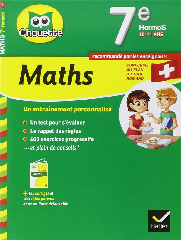 Maths ; 7e harmos ; 10/11 ans ; Suisse