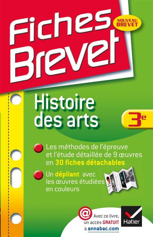 Fiches brevet : histoire des arts ; 3ème