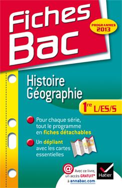 Fiches bac Tome 18 : histoire-géographie ; 1ère L, ES, S