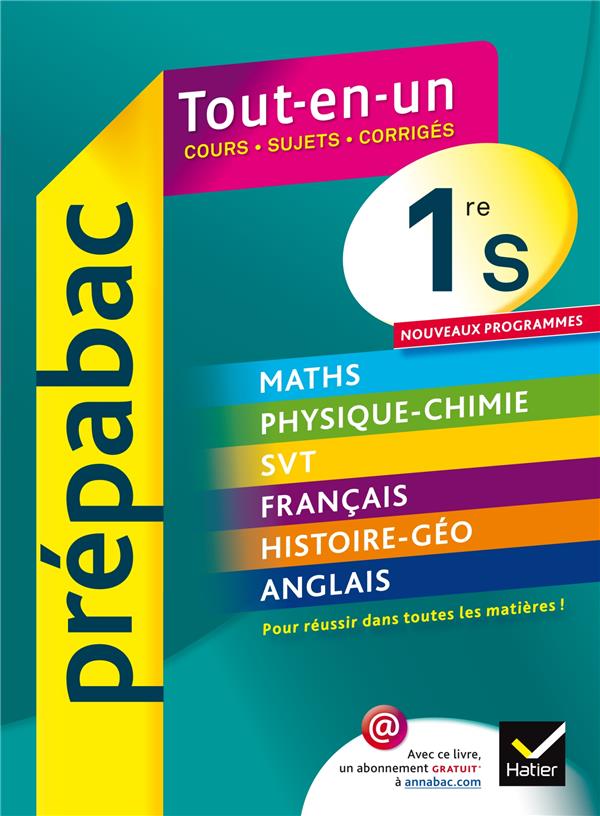 PREPABAC TOUT-EN-UN : 1ère S