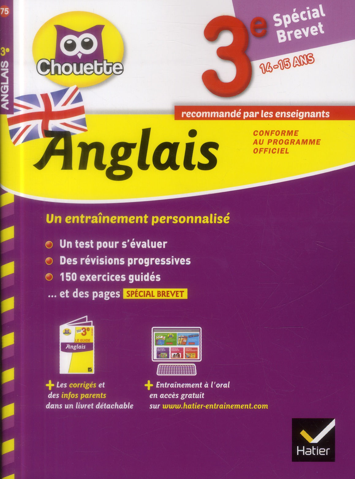 Chouette entraînement : anglais ; 3ème ; spécial brevet