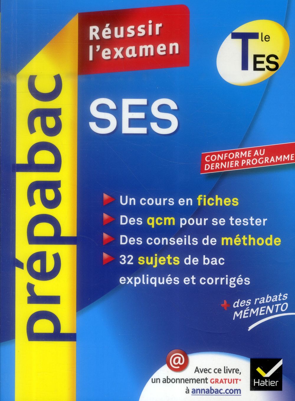 PREPABAC EXAMENS : sciences économiques et sociales ; terminale ES