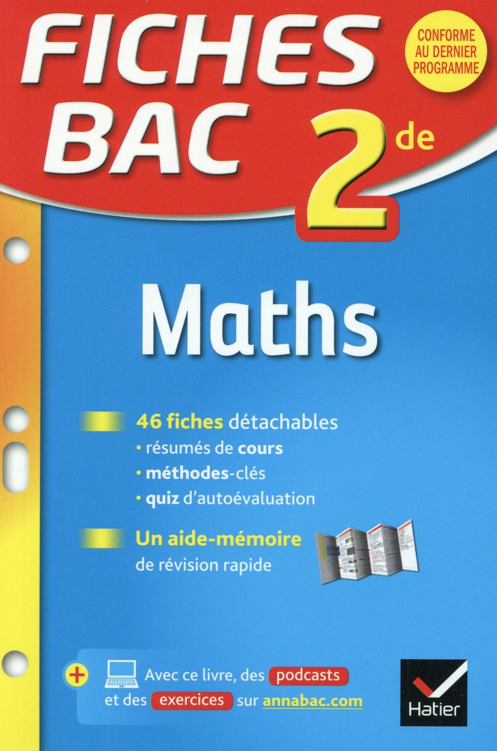 Fiches bac Tome 22 : maths ; 2nde