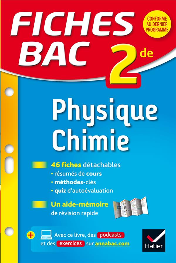 Fiches bac Tome 23 : physique - chimie ; 2nde