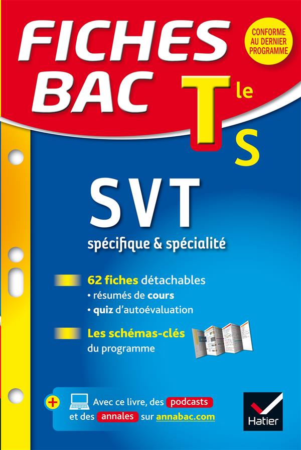 Fiches bac Tome 10 : svt ; terminale S ; spécifique & spécialité