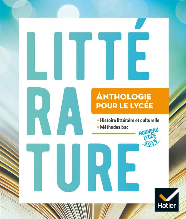 Anthologie lycée ; français ; 2de/1re ; livre de l'élève (édition 2019)