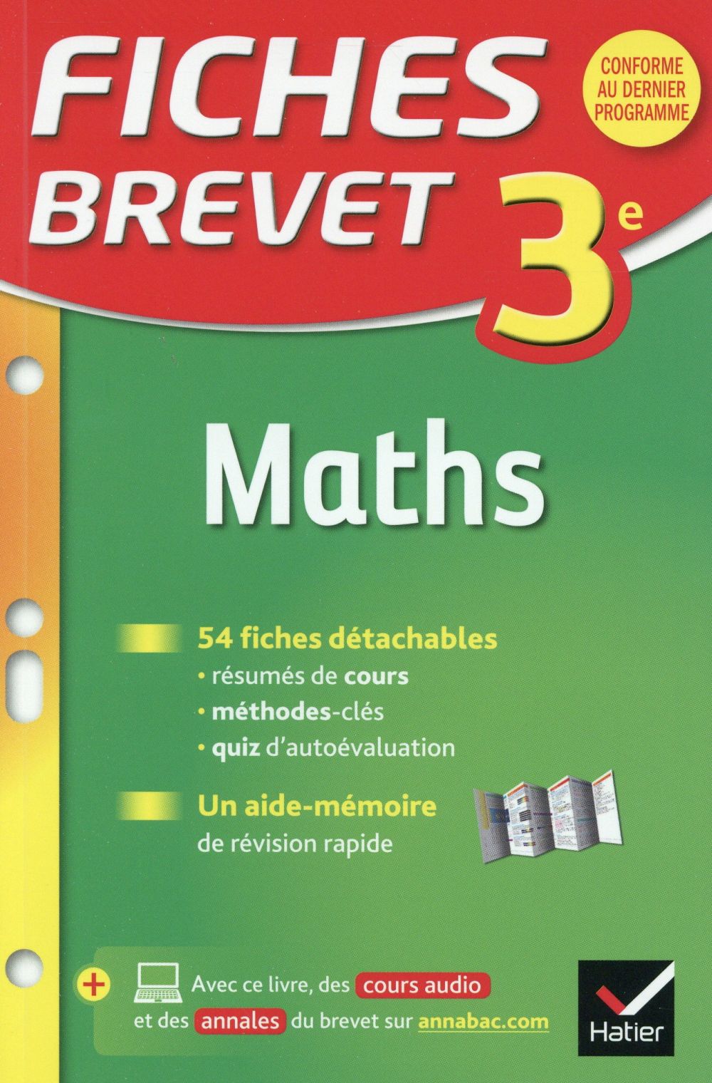 Fiches brevet : maths ; 3ème
