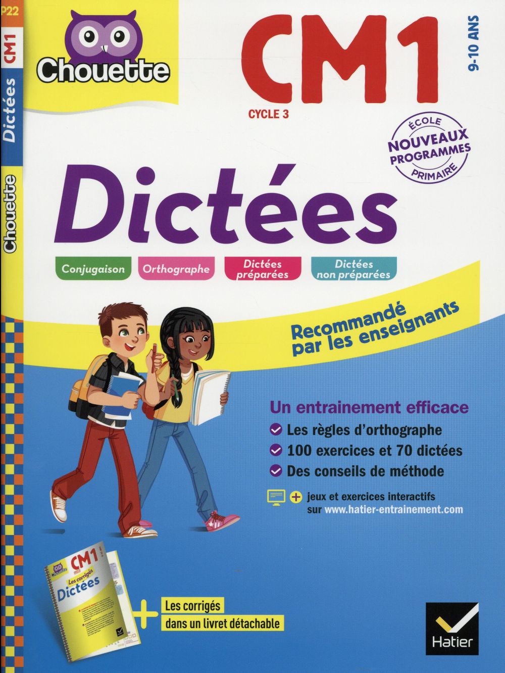 Chouette entraînement : dictées ; CM1 (édition 2016)