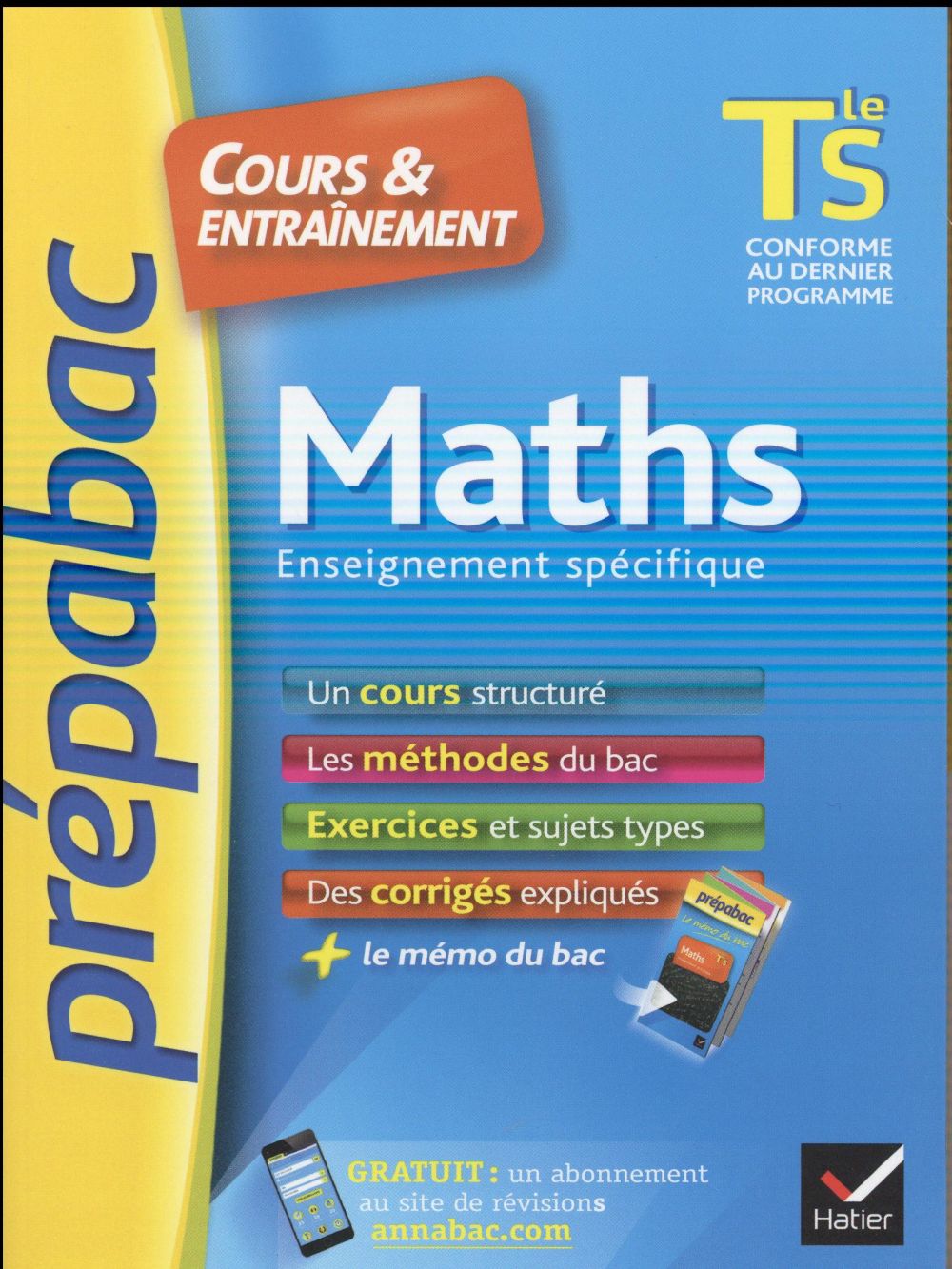 Prépabac cours & entraînement : maths ; terminale S ; enseignement spécifique