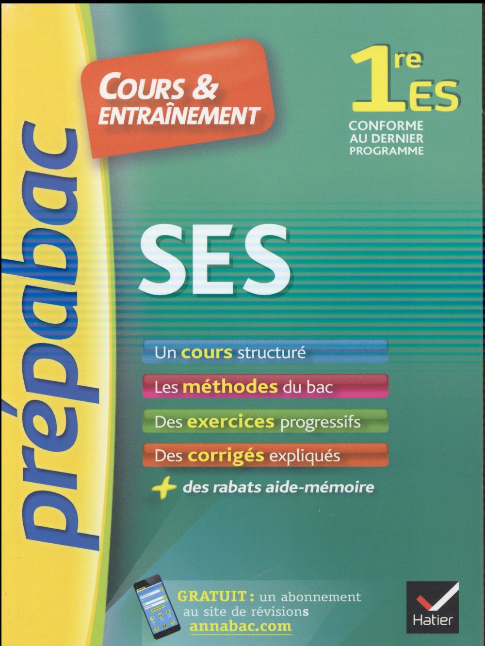 Prépabac cours & entraînement : SES ; 1ère ES