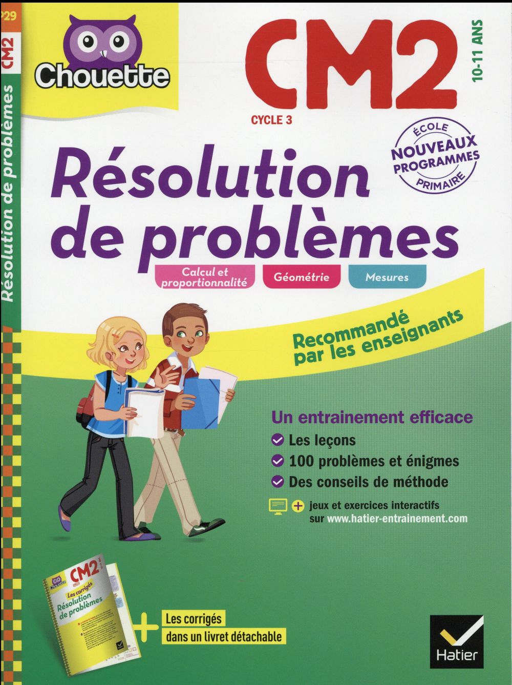 Chouette entraînement : résolution de problèmes ; CM2 (édition 2016)