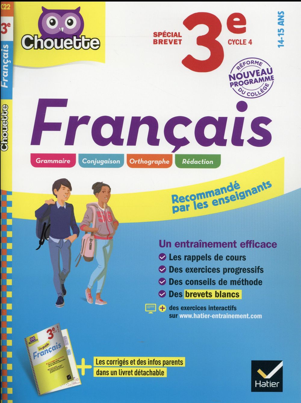 Chouette entraînement : français 3e ; spécial brevet (édition 2016)