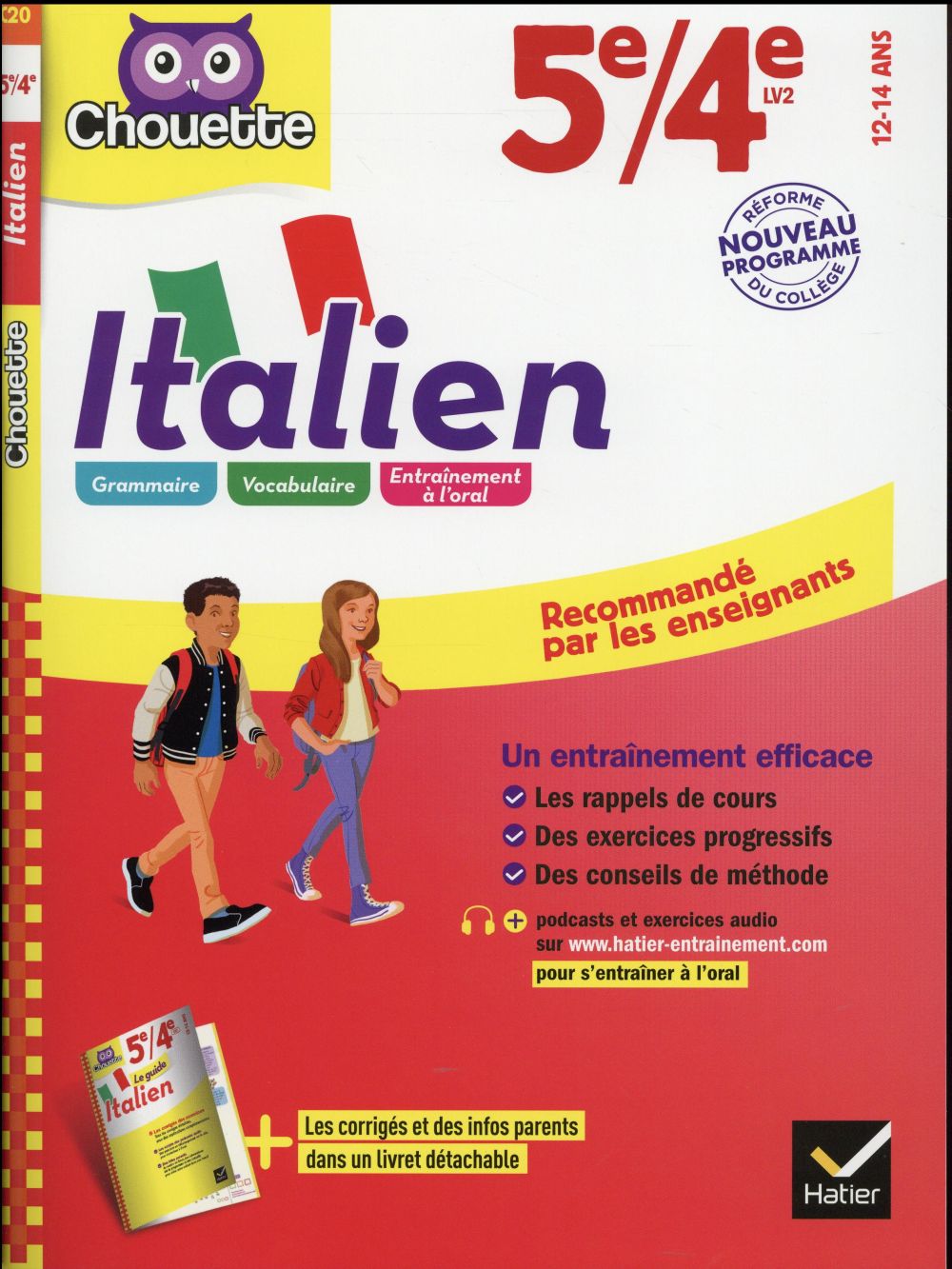 Chouette entraînement : italien ; 5ème/4ème (édition 2016)