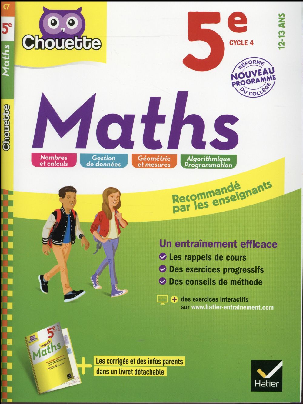 Chouette entraînement : maths ; 5ème (édition 2016)