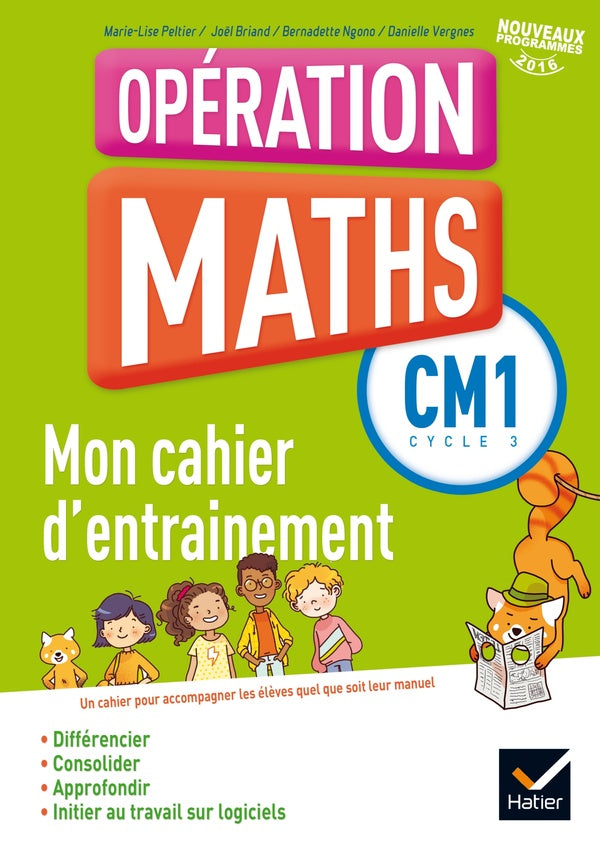 Opération maths ; CM1 ; fichier d'entraînement (édition 2016)