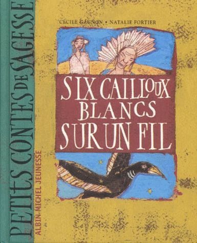 Six caillous blancs sur un fil