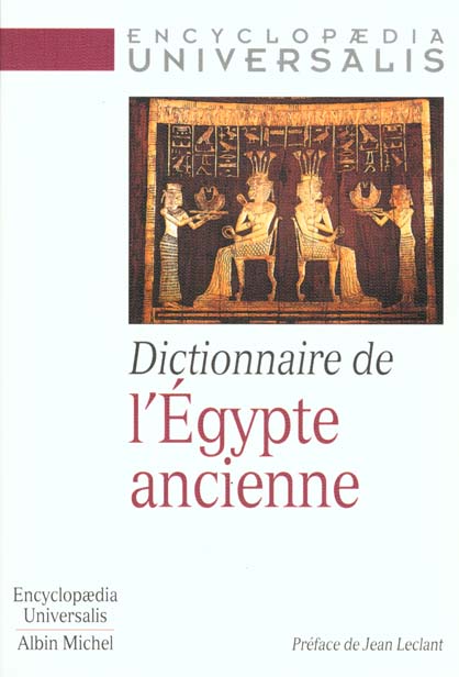 Dictionnaire de l'egypte ancienne