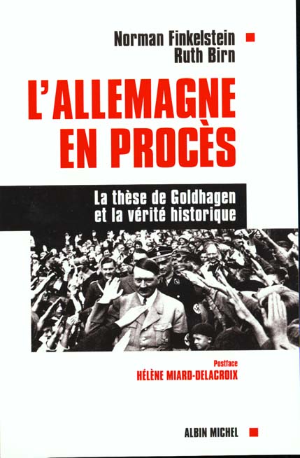 L'allemagne en proces. la these de goldhagen et la verite historique