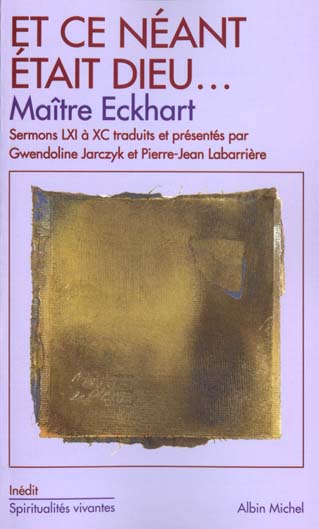 Et ce neant etait dieu...