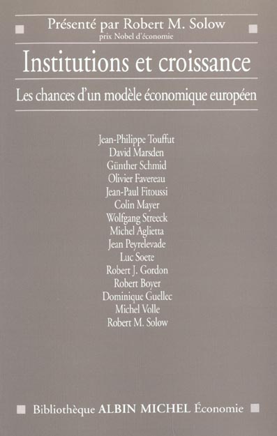 Institutions et croissance