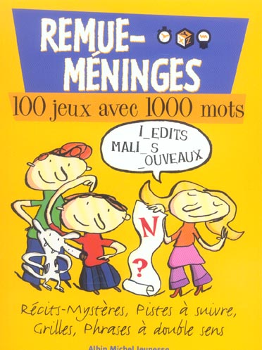 Remue-meninges t.3 ; 100 jeux avec 1000 mots